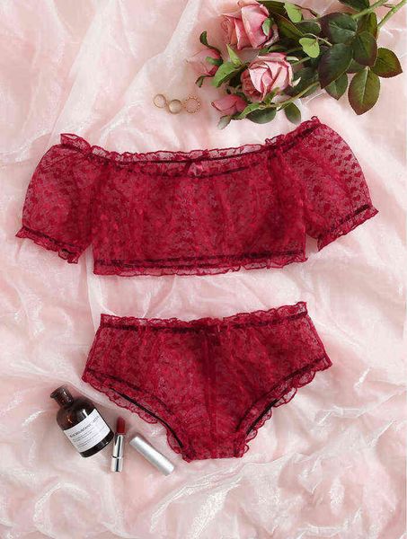 Sexy Lady Lingerie Lace Exotic Porno Sex Disfraces para adultos Red Women Lace Sexy Mesh Lace Perspective Sexy Ropa interior 211203