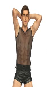 Sexy lingerie Europe Europe Mens Lace T -shirt Erotisch homo -vest brongers fetisj l952 mlxlxxl7585167