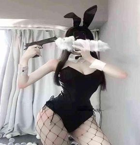 Lingerie Sexy Kawaii Cosplay Lapin Costume Sexy Mignon Lapin Fille Faux Cuir Matériel Lapin Femme Ensemble Anime Cosplay Costume H2208109777671