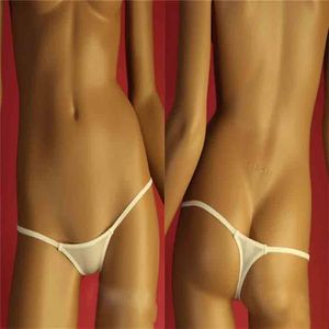 Sexy laagbouw Ijs Zijde Transparant Sexy G-string Slipje G string Micro Thong Plus Size Vrouwen Knickers Gladde Slips FX052799