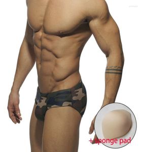 Sexy Low Wiston Swimswear Mens Briefs de natation gay Swisuit Swimming Trunks pour baignade Camouflage Printing5964114