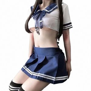 Sexy Maid Dr Schoolgirl Uniforme Cosplay Costume Babydoll Lingerie Porno Jeu de rôle Lingerie exotique Femmes Sous-vêtements k0Y3 #