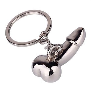 Sexy Man Cock Keychain Car Key Rings Male Genitalia Sex Toy Car Key Chain Creative Gift For Lover Auto Keyring moto Keyfob238S