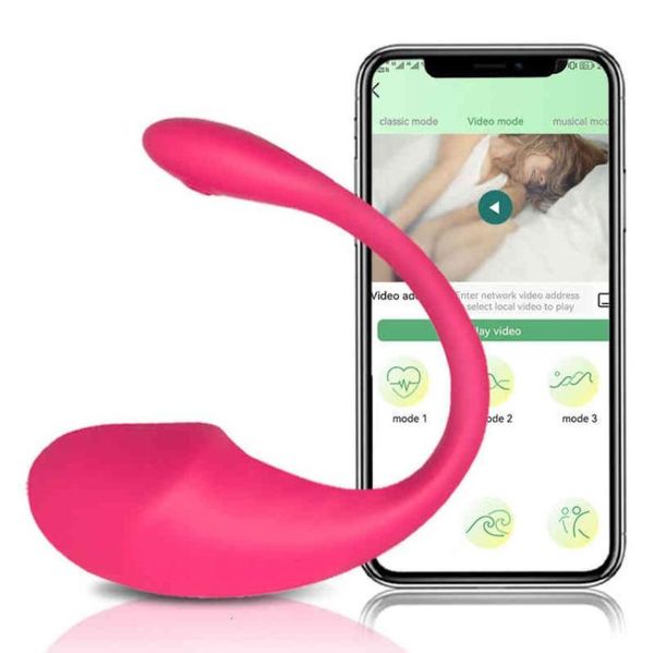 Toys de masseur sexy 2022 Nouveau vibrateur Bluetooth G sans fil pour les femmes télécommande vibration d'oeuf Femelle Sex Adul5689355