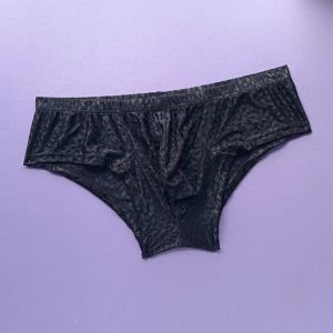Sexy Men Penis Bulge Pouche sous-vêtements Low Rise Panties Elephant Trunk Thong G-string Softs Briefs Gay Erotic Lingerie Underpants