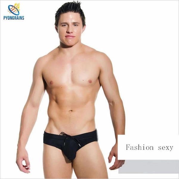 Maillot de bain Sexy pour hommes, calzoncillos hombre, slip, sous-vêtements gays, bikini en Nylon, jockstrap