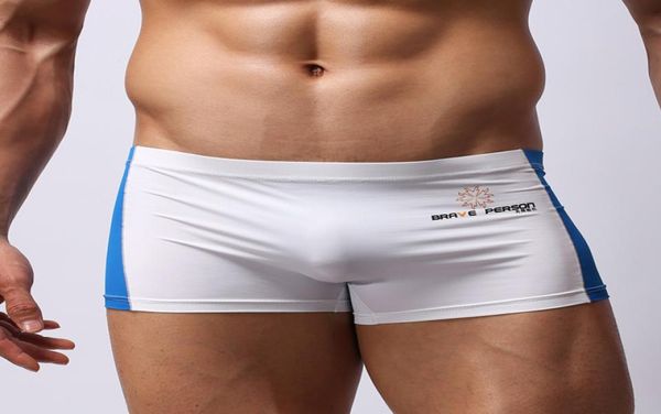 Bañadores sexis para hombre 2018, nueva ropa interior de retales de alta calidad, Boxers con bolsa abultada, pantalones cortos para hombre, Boxers, traje de baño para hombre, traje de baño 3093168