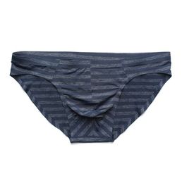 Sexy mannen onder slijtage man gladde slips mannelijke ademend vaste onderbroek bulge panty nieuw