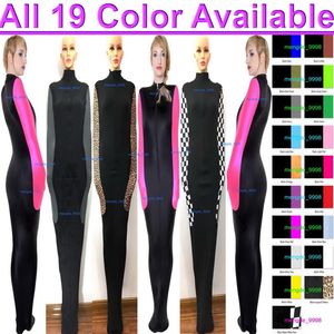 Sexy Mannen Vrouwen Mummie Kostuums Slaapzak Met Interne Arm Mouwen 19 Kleur Lycra Spandex Body Zakken Sleepsacks Catsuit kostuum U252W