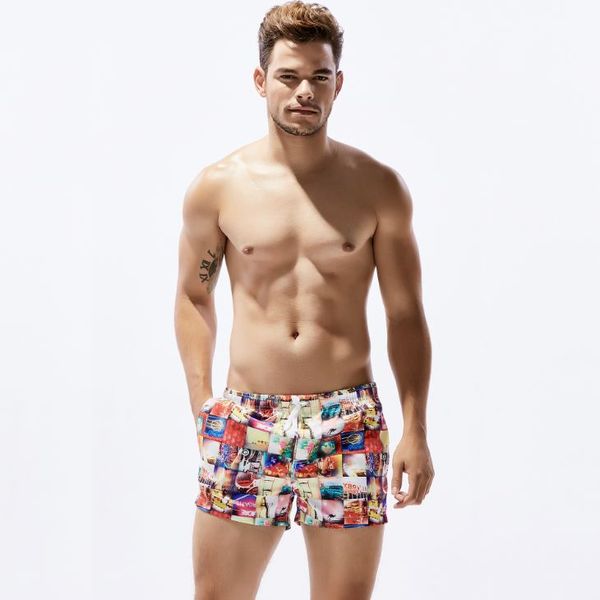 Sexy Herren-Badeshorts, sexy Bade-Boxershorts mit niedriger Taille, kreative Sommer-Shorts, Maillot De Bain, Badebekleidung im Großhandel