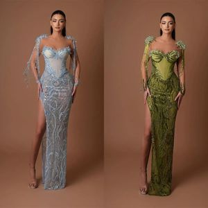 Robes de soirée sexy sirène illusion à plis éclissés hauts en dentelle de promole de bal des robes de bal de bal de bal Deuxième robe de réception