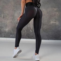 Leggings en mailles sexy femmes shorts sportifs transparents ou pour le fitness voir à travers des collants leggins pour femmes mujer gym noir 240531