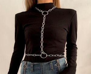 Sexy Multillers Rhingestone Body Chain Chain Coldelry pour femmes Chaînes de taille simple de taille simple9710527