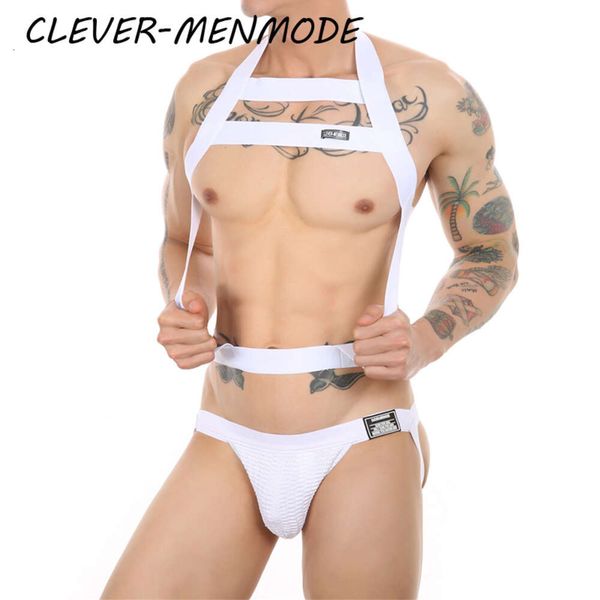 Sous-vêtements une pièce Sexy pour ouverture de boîte de nuit, harnais ouvert érotique, Lingerie sexuelle pour hommes, fétiche Sissy Gay, Bikini