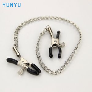 Sexy Nipple Breast Clamps Chaîne En Métal Femmes Adult Sex Toy pour Couples Produits Colliers Clips En Métal Stimulateur Teaser Jeux 17403