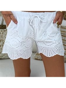 Sexy broek mode dames kanten touw shorts zomer kort zoete schattige 220629