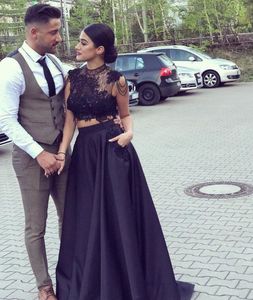 Sexy grande taille arabe musulman noir soirée robes de bal robe 2020 femmes élégantes formelle Gala fête longue robe