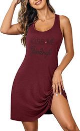 Pijamas sexy Avidlove, camiseta sin mangas para mujer, pijamas estampados, pijamas sin mangasLF230908