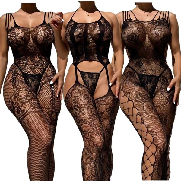 Pyjamas sexy Cosplay Lingerie sexy femmes pour le sexe Porno Babydoll Sous-vêtements pour femmes Costumes Chemises de nuit, plus la taille des bas de corps