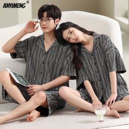 Pijamas sexy Nueva moda de verano Conjuntos de pijamas de algodón suave para pareja Hombre y mujer Pequeño dinosaurio Impresión Ocio Ropa de casa para jóvenes amantes J230601