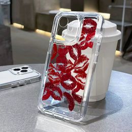 Sexy rode lippen behuizing voor Xiaomi Mi 12 13 14 11t Pro 11 12 Lite 12t Cover Redmi Note 12 11 10 9 8 Pro K70 13C Poco X5 X3 Pro Case