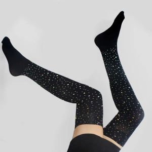 Sexy Rhinestone Lingeri Long chaussette Femmes longues CHEPING HAUT OUVRE LES CHAPPORMES SEXY SEXY LOLITA GIRLS GILLES CHAUDES SOCE CHAUD