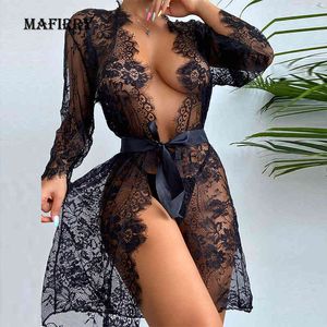 Sexy Robe Kant Set Dames Porno Lacking Lingerie Hot Erotic Underwear Plus Size Nightwear Sex Costumes Exotic Apparel