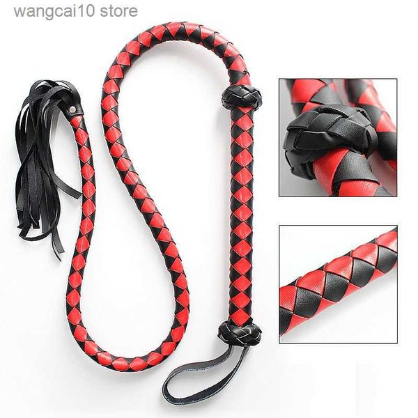 Sexy Set 2021 NUEVO Sex Spanking BDSM Bondage Set Látigo con mango de espada Lash Gay Fetish Horse Adultos Juguetes eróticos para parejas Mujer Lesbianas T230718