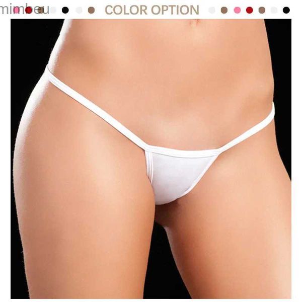 Conjunto sexy 2023 Mini G-stirng Mujeres Sexy T-back Tangas Damas Bragas sin costuras Correa delgada Ropa interior sin espalda Mujer Open Butt UnderpantsL240122