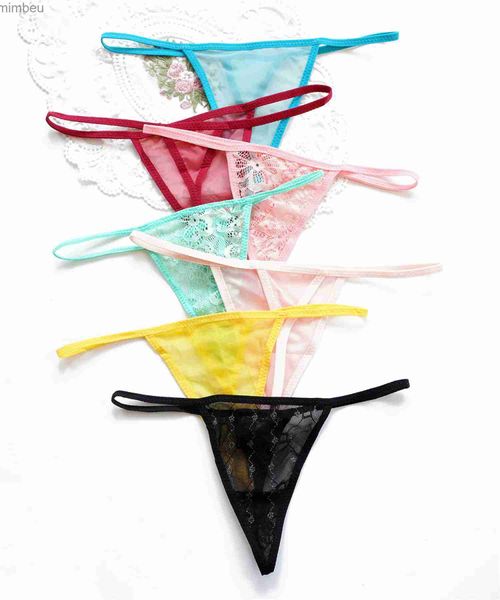 Sexy Set 5 pièces sous-vêtements femmes vente culotte rose ensemble femmes sans couture Lingerie Sexy culotte g-string tongs Tanga t-back string sans couture PM003L240122