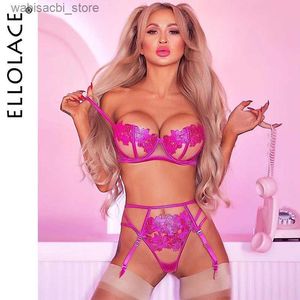 Ensemble sexy ellolace lingerie cosotic costumes creux en dentelle érotique transparente en dentelle porno sensuelle