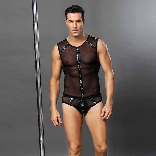 Conjunto sexy Traje de camarero masculino erótico Traje de cosplay Atractivo Barmen Juego de sirvienta francesa Conjuntos de camarero de bar de escenario