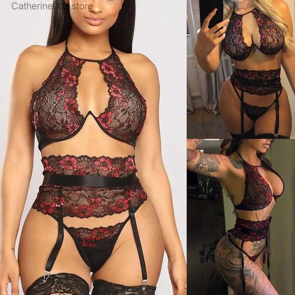 Set sexy Fantasie Lingerie sexy in pizzo Sexy Hot Erotic Arriva Biancheria intima trasparente per il sesso Biancheria da notte Tentazione femminile Abiti sessuali T231030