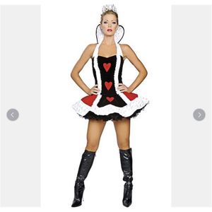 Ensemble sexy de haute qualité Costume Reine de Cœur Halloween pour femmes Casino Mogul Cosplay Uniformes de jeu Costumes de fête de carnaval 231010