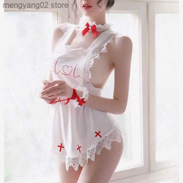 Conjunto sexy Mujeres japonesas Sexy Come Lady Nurse Girl Conjunto de uniforme Sexy Maid Ropa exótica Juego de roles Ropa interior sexy Cosplay School Girl T230530