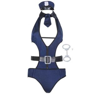 Set Sexy New Woman Police Disfraz de la policía Sexy Police Woman Cosplay Sexy Ertic Lingerie Outfit de la policía para mujeres