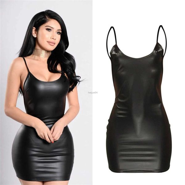 Ensemble Sexy Lingerie Porno sous-vêtements Sexy pour femme robe exotique en cuir PU nuisette Lenceria Sexi Costumes sexe Clubwear vêtements de nuit grande taille