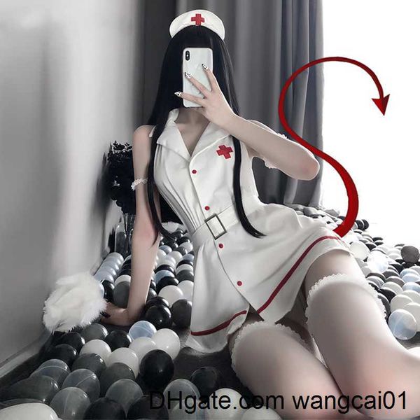 Conjunto Sexy Porno, uniforme de enfermera erótico, Cosplay para mujer, Fa Tptation, vestido elegante, conjunto de lencería Kawaii de Anime, ropa exótica 4113