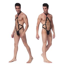 Sexy set sexy erotische bdsm volwassen heren slipje meid voor man string ondergoed seksspel cosplay rollenspel kostuum 18 lederen pak vermomming 231027