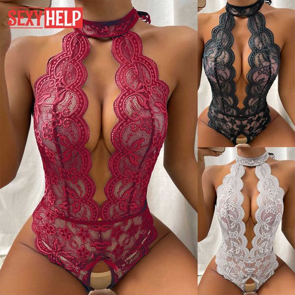 Ensemble Sexy Lingerie Sexy Femmes One Piece Body Plus La Taille Porno Corps Érotique Sexe Nuit Robe Lencera Femme Dentelle Jupe P230428