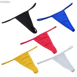 Ensemble sexy ensemble sexy femme sexy couleur solide couleur V-String T-back Panties Thongs G-string sous-vêtements C240410