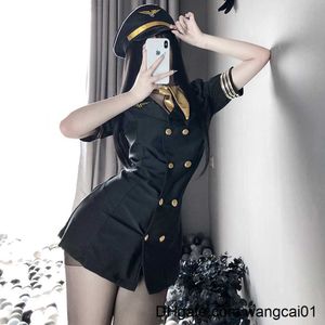 Ensemble Sexy hôtesse de l'air uniforme Cosplay femmes Sexy Lingerie érotique Tptation agent de bord Costume sexe Police japonais Roplay 4113