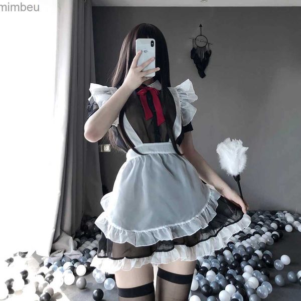 Ensemble sexy femmes filles uniformes lolita tenues Halloween jeu de rôle vient robe de femme de chambre cosplay lingerie sexy fin de soirée femme de chambre française ComeL240122