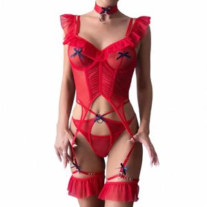 Sexy Set Vrouwen S Ondergoed Panty Kant Transparante Bodysuit Teddy Nachtjapon Erotische Lingerie Porno Kostuums Outfits i4Tc #