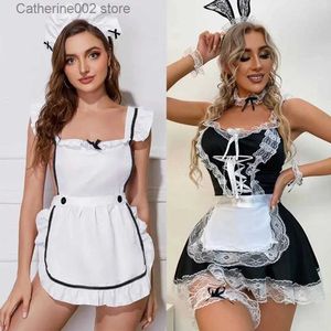 Ensemble sexy femmes lingerie sexy nuisette femme de chambre infirmière cosplay uniforme lingerie robe en dentelle sous-vêtements sexy porno sexi lenceria lingerie érotique T231027