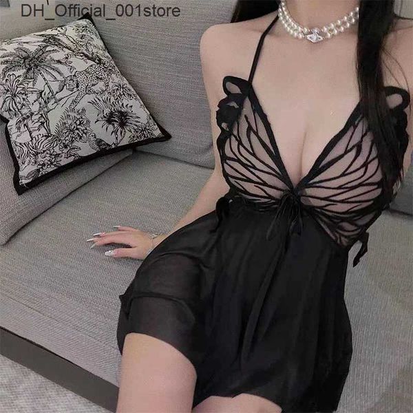 Sexy set Femme Robe Black Sans manches courte soirée