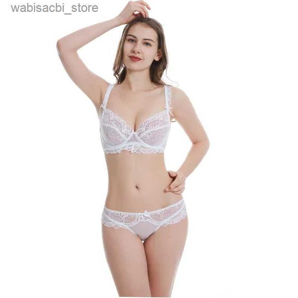 Sexe set Womens Underwear Set Sexy Set Set Transparent Flower Lingerie Feels Bra Set Sexy Lingerie tenue Super Hot L2447