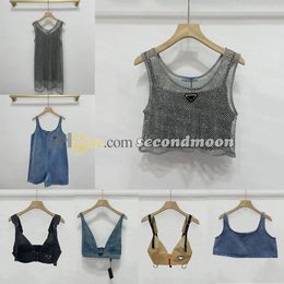 Sexy Korte Tanks Top Strass Cropped Tops Vrouwen Ademend Sling Vest V-hals t-shirt Beha