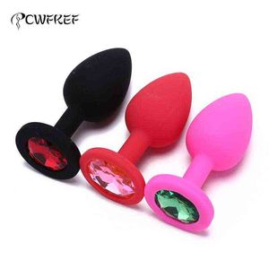 Plug anal en silicone sexy massage jouets sexuels pour adultes pour femmes ou hommes plug anal Y220427