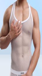Sexlet Sexlet Transparent Undershirt Voir bien que la chemise sans manches en forme de bodybuilding body fitness gest réservoir mess 7926984